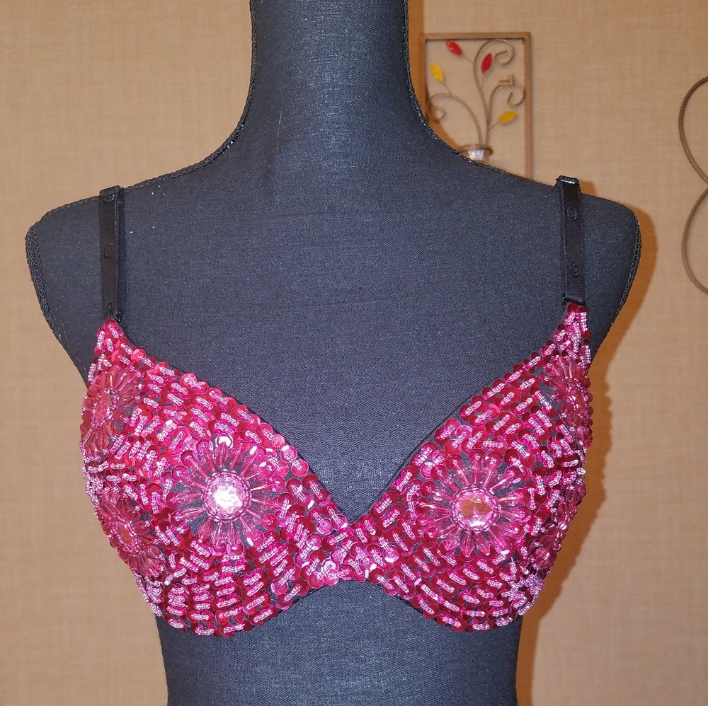 Sequence and Stone Pink Bra Large
